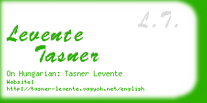 levente tasner business card